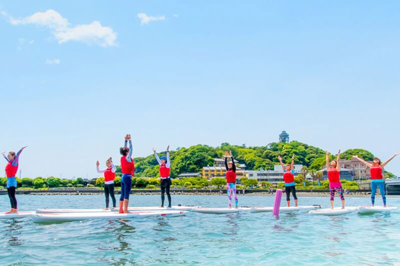 湘南江ノ島のマリンスポーツ大会前